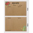 thumbnail image 3 of Inkdotpot 4x6 Inch Recipe Cards (Set of 50) , Thick Double Sided Premium Card Stock- Modern Style Kraft Recipe Notecards for Weddings- Bridal- Baby Shower - Floral Theme, 3 of 6