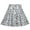 Gray Plaid, variant on Girls Skirt Black Pleated School Uniform Daily High Waist Elastic Tennis 7-8 Years