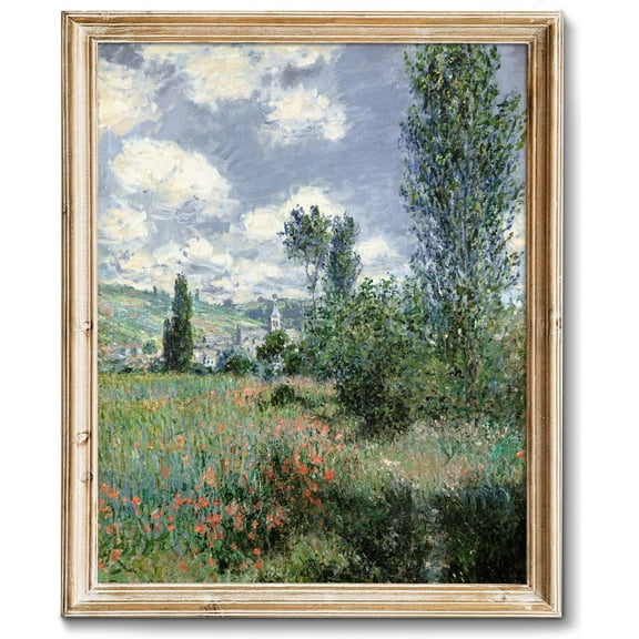 Vintage Home Decor, Moody Landscape Print - Wildflower Painting - Dark Autumn Print, 8" x 10" Unframed Canvas Prints for Bedroom Living Room Bathroom Wall Decor