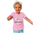 thumbnail image 1 of TIMIFIS T-Shirts Roses Easter Lapin T-Shirt pour Tout-Petit Mignon Oreilles Oeufs Imprimé Col Rond Manche Courte T-Shirt Enfants Joyeuses Easter T-Shirts pour Garçons Filles 4 Ans, 1 of 4