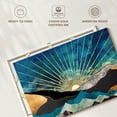 thumbnail image 6 of Elephant Stock Sunrise Abstract Wall Art - Horizontal Canvas Wall Art - Living Room Wall Decor - Nature Canvas - Teal And Blue Decor - 30" x 20", 6 of 8