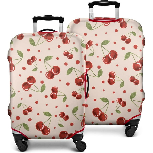 Travel Luggage Cover Suitcase Protector Fits 18-32 Inch Luggage Wheel Covers Patterned Travel Related Items Flower Luggage Protector Elastic Luggage Anti-scratch Suitcase Cover S