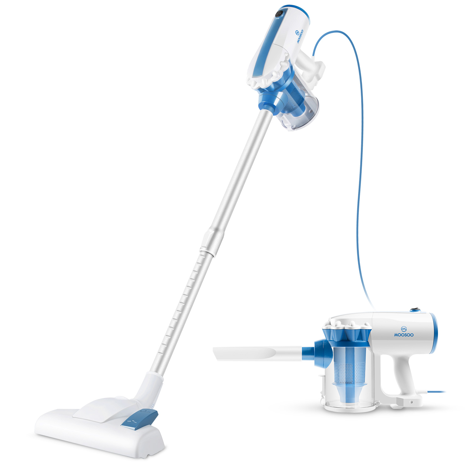 Moosoo Stick Vacuum Cleaner Corded 17Kpa Powerful Suction 2 in 1