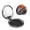 Round Shape, variant on Japanese Cranes Art Portable Double-Sided Face Mirror Round Shape, Magnifying Compact Pocket Mirror with PU Leather Cover