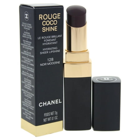 Rouge Coco Shine Hydrating Sheer Lipshine # 128 Noir Moderne by Chanel for - 0.1 oz Lipstick | Walmart Canada