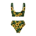 thumbnail image 6 of Rocae Sunflower 1 for Bikini Set for Women Two Piece Sexy High Swimsuits Split Crossover Bikini, 6 of 9