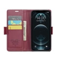 thumbnail image 5 of Funda tipo cartera iPhone 12 Pro Max con cierre magnético, RFID, tarjetero, soporte, carga inalámbrica, 5 of 5