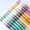 B(12 PCS), variant on Extra-fine Soft Tip Watercolor Glitter Markers, 12 Pack Glitter Brush Marker Pen, Water-based Ink Sparkle Pen, Glitter Paint Pen