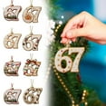 thumbnail image 2 of 67 adornos navideños planos en 2D divertidos Six Seven Meme Decoración navideña Regalos para adolescentes y adultos amantes del humor, 2 of 7
