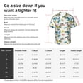 thumbnail image 6 of Haiem Watercolor Leaves Printed Hawaiian Shirt for Men - Men’s Casual Beach Summer Shirts - Stretch Fabric with Modern Fit-X-Large, 6 of 7