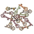 thumbnail image 5 of BLESIYA 2-4pack 50Pieces Wood Key Craft Embellishment Cards Bookmark Scrapbooks 4 Pcs, 5 of 6