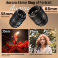 thumbnail image 2 of Lente para Cámara Sirui Aurora 85mm F1.4 Autofoco Montura E, 2 of 5