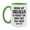 White/Light Green, variant on Funny Mug For Abuela, Being My Abuela Is The Only Gift You Need, 11Oz Or 15Oz Coffee Mug