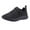 Black, variant on Otqutp Boys Girls Athletic Running Shoes Non-Slip Lace Up Adjustable Strap Sneakers Lightweight Breathable Tennis Shoes