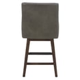 thumbnail image 5 of Kuka Home 26"H Modern Faux Leather Counter Stool in Gray, 5 of 11
