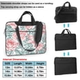 thumbnail image 6 of YFYANG 15.6 inch Universal Laptop Bag Oxford Cloth Laptop Sleeve, Multi-functional Vintage Rose Line Doodle Notebook Computer Messenger Bag Handbag, 6 of 8