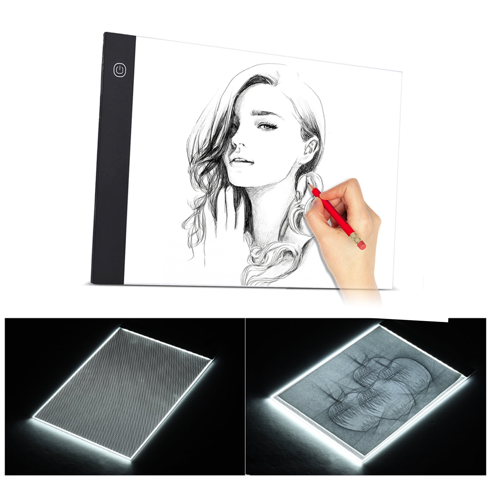 Drawing Tracer,Size L-ed Pad Size Led Pad Powered Adjustable Cartoon Panel Usb Powered Pad Box Panel A4 Size Cartoon Tattoo Pencil Panel U-sb Powered Wyan Koeb Ldhs