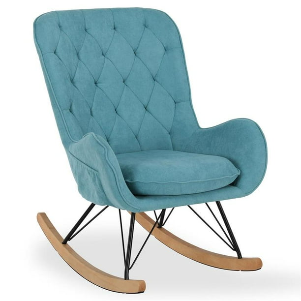 Baby Relax Echo Nursery Rocker Chair in Blue - Walmart.com - Walmart.com