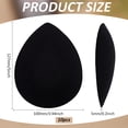thumbnail image 2 of 1Set 10Pcs EVA Cloth Teardrop Fascinator Hat Base for Millinery Black 127x100x5mm, 2 of 6