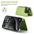 thumbnail image 5 of For iPhone 14 Wallet Case with Card Holder, PU Faux Leather Kickstand Card Slots Case, Double Magnetic Clasp and Durable Shockproof Cover, 5 of 8