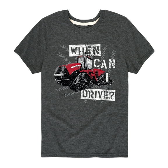 Case IH - When Can I Drive  - Toddler And Youth Short Sleeve Graphic T-Shirt