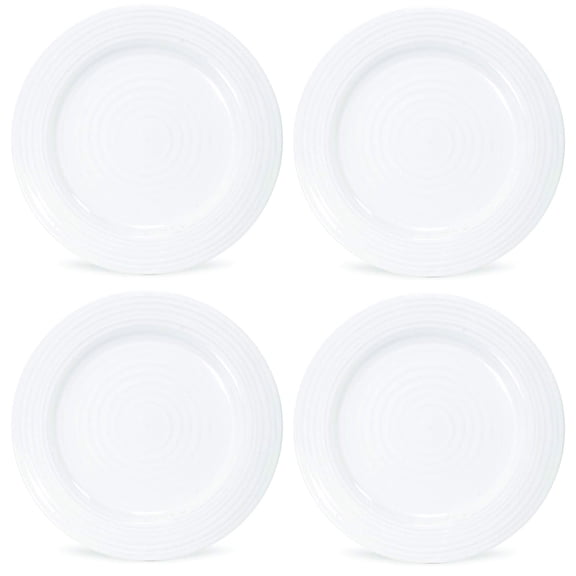 Portmeirion Sophie Conran White Set of 4 Luncheon Plates