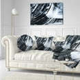 thumbnail image 3 of Designart 3D Abstract Art Black Spiral - Abstract Throw Pillow - 12x20, 3 of 5