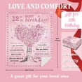 thumbnail image 3 of Birthday Gifts for 12 Year Old Girl Blankets - 12th Birthday Gifts/Decorations for Girls Throw 50" X 60" - 12 Year Old Girl Gifts Ideas - Girls Gifts Age 12 - Best Gifts for Girls 12 Years Old, 3 of 6