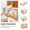 thumbnail image 4 of Foldable Fabric Storage Bin With Handle Collapsible Basket Box Storage With Lid Organizer Bears Eating Honey, 4 of 7
