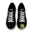 thumbnail image 3 of DOGO Black Sneakers for Women - Handmade Women's Fashion Sneakers, Vegan Leather and Unique Design, Womens Sneakers Best of Tweety and Sylvester Black Design, Size 7.5, 3 of 5