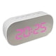 thumbnail image 2 of Reloj Despertador Electrónico Led de Abs Plástico De Espejo Adecuado para Hogar Dormitorio Sala de Cocina Tienda Marco blanco rosa claro Colco Reloj digital LED de cabecera, 2 of 8