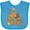 Turquoise, variant on Inktastic Cute Hugging Teddy Bears Boys or Girls Baby Bib
