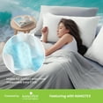 thumbnail image 5 of Sleep Zone Nanotex Cooling Pillowcases - 2 Pack, Silky Pillow Cases for Hair and Skin, Breathable Bedding for Summer and Hot Sleepers, Zippered Pillow Covers(White, King), 5 of 7