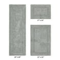 thumbnail image 2 of Better Trends Luxury Bathroom Rug 3 Piece Set 100% Cotton Tufted Bath Rug Water Absorbent, Reversible Machine Washable Bathmat Decor, Laundry Room Silver Lux Collection, 2 of 4