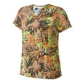 thumbnail image 2 of Medgear Women's 2-pocket Print Top in 4-way Stretch, Sunset Safari, 2XL, 2 of 2
