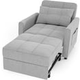 thumbnail image 6 of AIHO 3-in-1 Convertible Sofa Bed, Pull Out Sleeper Chair with Adjustable Backrest for Small Apartment,Gray, 6 of 13