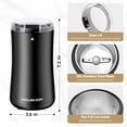 thumbnail image 2 of Coffee Grinder Electric, One Touch Coffee Bean Grinder for Beans, Spices, Herbs and Seeds, Compact Design, with Clean Brush Black, 2 of 4