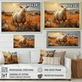 thumbnail image 4 of Designart "Sheep Bathed in Sunlight I" Animals Floater Framed Wall Decor, 4 of 7