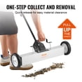 thumbnail image 6 of VEVOR 50Lbs Rolling Magnetic Sweeper with Wheels, Push-Type Magnetic Pick Up Sweeper, 24-inch Large Magnet Pickup Lawn Sweeper with Telescoping Handle, Easy Cleanup of Workshop Garage Yard, 6 of 9