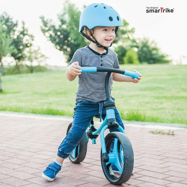smarTrike Vélo d'équilibre léger réglable pour enfants 2 en 1, bleu 