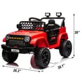thumbnail image 5 of Ride On Toys 12v Electric Car for Kids with Remote Control, Bluetooth Music, Kids' Electric Vehicles for Toddlers 3-7 Girls, Red, 5 of 6