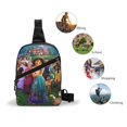 thumbnail image 4 of Encanto Sling Bag For Women Men Crossbody Sling Backpack Chest Bag Daypack Fanny Pack Cross Body Bag For Hiking Traveling Outdoors 12x8.3x2.5 Inch, 4 of 8