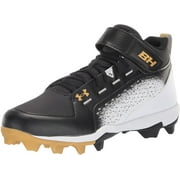 Under Armour Mens Harper 6 Mid Baseball Shoe 10.5 Black/White