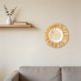 thumbnail image 4 of Bohemian Round Woven Wall Decor, Handmade Natural Seagrass Woven Wall Hanging Ornament, Boho Rustic Wicker Wall Art for Bedroom Living Room Dining Room Homestay Apartment Home Wall Decor Accessory, 4 of 6