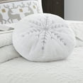 thumbnail image 3 of Levtex Home - O Christmas Tree - Decorative Pillow (16in. Round) - Snowflake - White and Silver, 3 of 3
