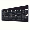 thumbnail image 5 of 2024 Black Desk Pad Calendar, Natural Rubber Mouse Pad, Quality Creative Gaming Mouse Pad Rectangle Mouse Pad, 5 of 8