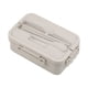 thumbnail image 1 of Lonchera, cajas bento, lonchera bento de doble capa, lonchera japonesa para microondas, lonchera dividida para reducir comidas, lonchera para trabajadores de oficina, lonchera, canasta para almuerzo, 1 of 3