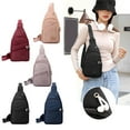 thumbnail image 1 of Bolso de pecho impermeable para viajar | Mochila de hombro de nailon antirrobo con puerto de carga USB | Bolso cruzado ligero de gran capacidad | Bolso de mano delantero multiusos | Unisex, 1 of 9