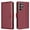 Red, variant on for Samsung Galaxy S25 Ultra Wallet Case, with [RFID Blocking] Card Slots Strong Magnetic PU Leather Flip Fold Protective Adjustable Kickstand Phone Case for Samsung Galaxy S25 Ultra - Black