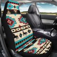 thumbnail image 4 of Uourmeti Car Seat Cover Wear Resistant Polyester, Compatible with Car Interior, Fit for Truck Trucks, Geometric Animal Pattern, 4 of 6